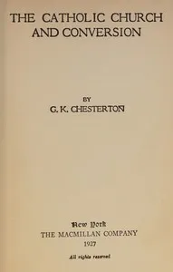 The Catholic Church and conversion cover