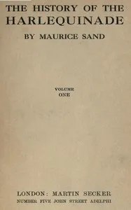 The history of the harlequinade, volume 1 (of 2) cover