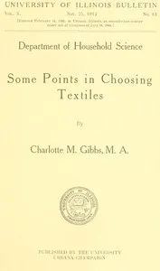 Some points in choosing textiles — Charlotte M. (Charlotte Mitchell) Gibbs cover