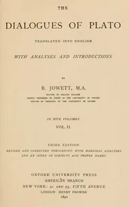 The dialogues of Plato in five volumes, Vol. 2 (of 5) : $b Translated into English with analyses and introductions — Plato cover