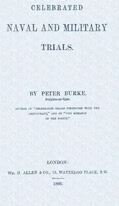 Celebrated naval and military trials — Peter Burke cover