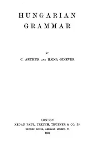 Hungarian grammar cover