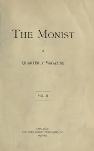 The Monist, Vol. 2, 1891-1892 : $b A quarterly magazine — Various cover