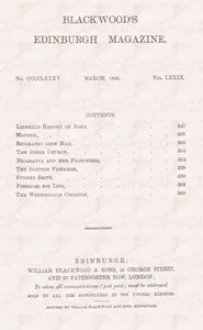 Blackwood's Edinburgh Magazine, Vol. 79, No. 485, March, 1856 — Various cover