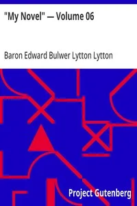 "My Novel" — Volume 06 — Edward Bulwer Lytton, Baron Lytton cover