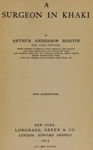 A surgeon in khaki — Arthur Anderson Martin cover