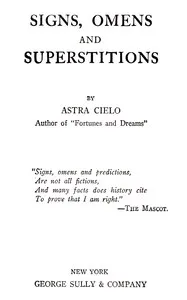 Signs, omens and superstitions cover