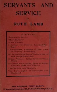 Servants and service — Ruth Lamb cover