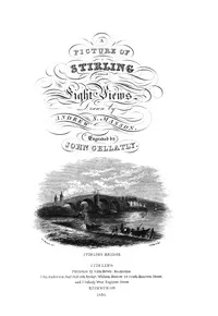 A picture of Stirling: a series of eight views — Robert Chambers cover
