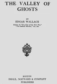 The valley of ghosts — Edgar Wallace cover