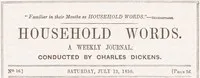 Household words, No. 16, July 13, 1850: A weekly journal — Anonymous cover