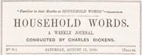 Household words, No. 21, August 17, 1850: A weekly journal cover