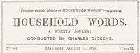 Household words, No. 22, August 24, 1850 : $b A weekly journal — Anonymous cover