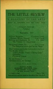 The Little Review, September 1917 (Vol. 4, No. 5) — Various cover