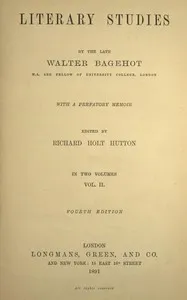Literary studies, volume 2 (of 2) cover