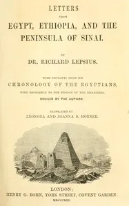 Letters from Egypt, Ethiopia, and the peninsula of Sinai cover