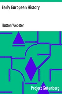 Early European History — Hutton Webster cover