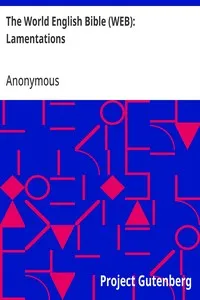 The World English Bible (WEB): Lamentations — Anonymous cover