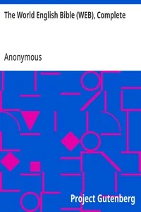 The World English Bible (WEB), Complete — Anonymous cover