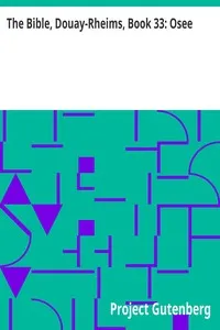 The Bible, Douay-Rheims, Book 33: Osee: The Challoner Revision — Anonymous cover