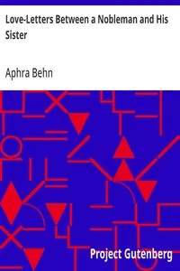Love-Letters Between a Nobleman and His Sister — Aphra Behn cover