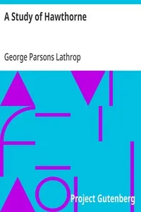 A Study of Hawthorne — George Parsons Lathrop cover
