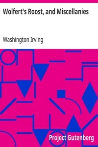 Wolfert's Roost, and Miscellanies — Washington Irving cover