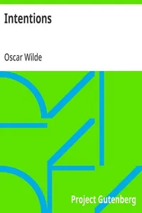 Intentions — Oscar Wilde cover