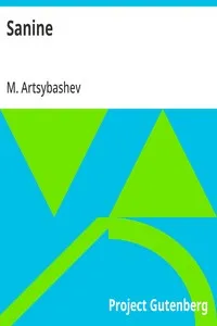 Sanine — M. (Mikhail) Artsybashev cover