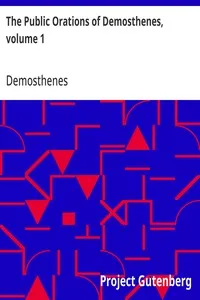 The Public Orations of Demosthenes, volume 1 cover