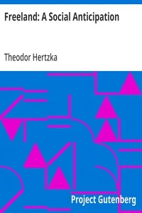 Freeland: A Social Anticipation — Theodor Hertzka cover